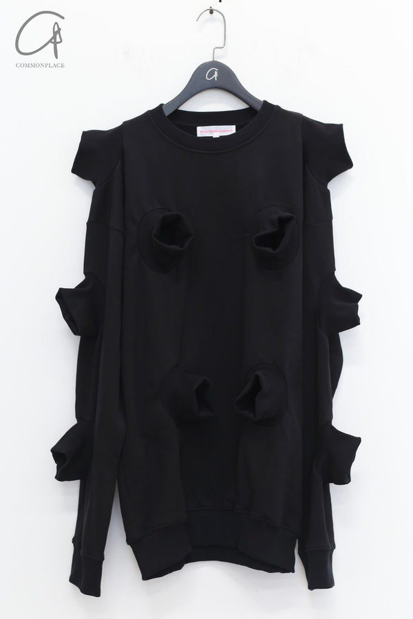 Walter Van Beirendonck 24 Autumn/Winter Sports Sweatshirt Belgium WVB-8013-HEI Black